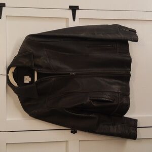 Apt 9 Lambskin Leather Jacket Size L